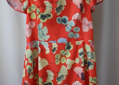 robe fillette orange