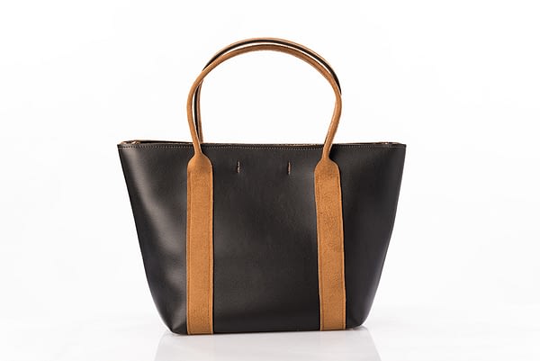sac noir en simili cuir